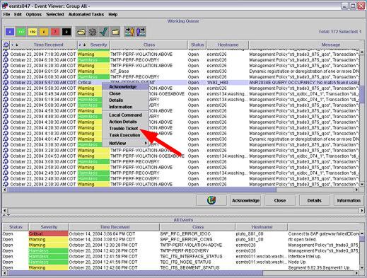 TEC integration with Trouble Ticket systems