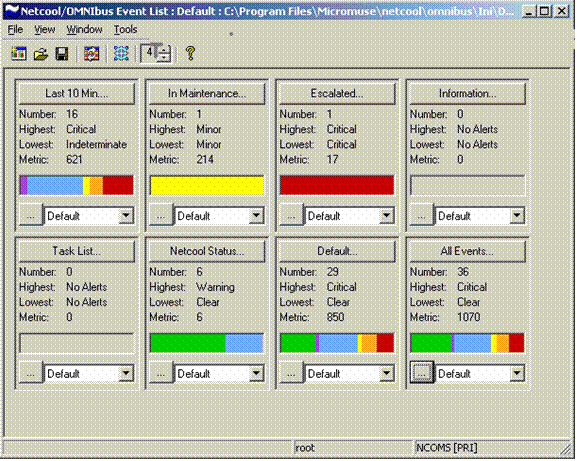 Screenshot of the Monitor console